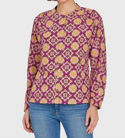 Livro Zanzibar Bradley Shirt In Purple In Multi