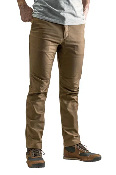 Livsn Men's Flex Canvas Pants - 32" Inseam In Brown