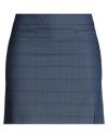 Livthelabel Woman Mini Skirt Navy Size 10 Viscose, Polyester, Elastane In Navy Blue