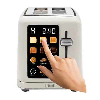 Livwell 2-slice Smart Touch Electric Toaster In White