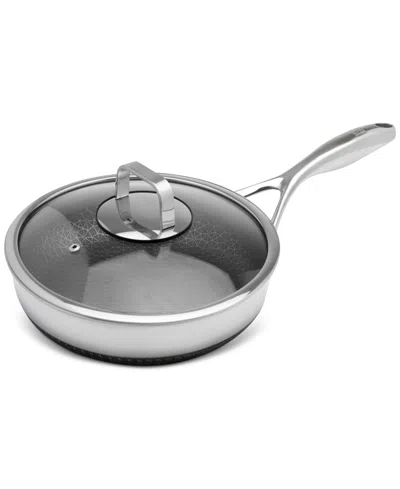 Livwell Diamondclad 10" Hybrid Nonstick Stainless Steel Frypan With Lid In Silver