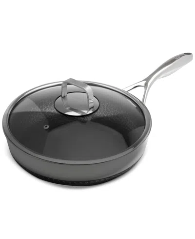 Livwell Diamondclad 12" Hybrid Nonstick Stainless Steel Frypan With Lid In Silver