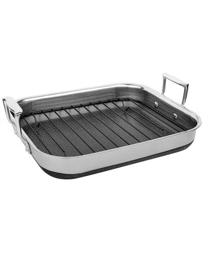 Livwell Diamondcladª 14x12 Hybrid Nonstick Stainless Steel Roasting Pan With Rack