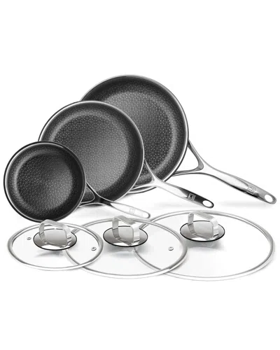 Livwell Diamondcladª 6pc Hybrid Nonstick Stainless Steel Frying Pan Set