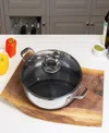 Livwell Diamondclad By  14" Hybrid Nonstick Everything Frying Pan & Lid In Silver