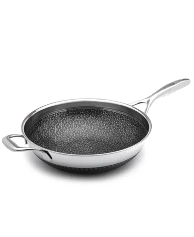 Livwell Diamondclad Stainless Steel Aluminum Core 12" Hybrid Wok In Silver,black