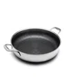 Livwell Diamondclad Stainless Steel Aluminum Core 14" Hybrid Everything Pan In Silver,black