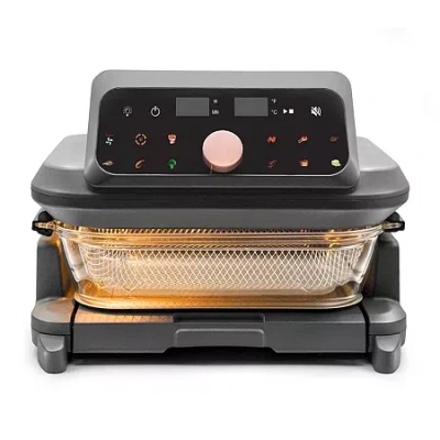 Livwell Glass Container 6 Qt Air Fryer In Gray