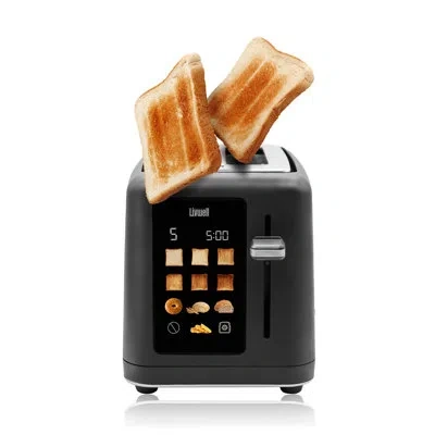 Livwell Led 2-slice Smart Touch Toaster In Matte Black
