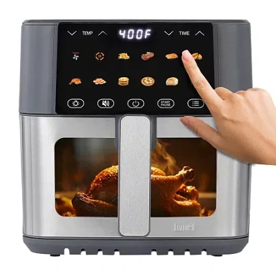 Livwell Smart Touch Led 8 Qt Air Fryer In Gray