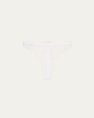 Livy Blue Monday Stretch Tulle Tanga In White