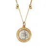 Livy Saint Christopher Protection Necklace In Two-toned On Gold