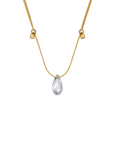 Livy Women's Hyevibe Light Prism Crystal Necklace In Silver Shade/gold