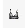 Livy Womens Bengal Triangle Non-wired Stretch-tulle Bra Black In Black