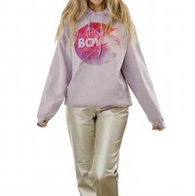 Livylu David Bowie Starman Hoodie In Orchid In Purple