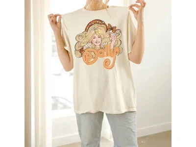 Livylu Dolly Parton 80's Graphic Tee In Off White