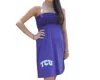 Livylu Tcu Logo Ruffle Dress In Purple In Purple