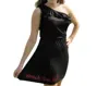 Livylu Texas Tech University Logo One Shoulder Dress In Black In Black