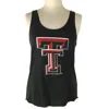 Livylu Women's Texas Tech University Glitter Tank Top In Black In Black