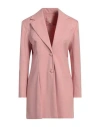 Liya Woman Blazer Pink Size 10 Wool, Acrylic In Pink