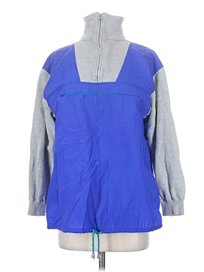 Pre-owned Liz & Co. Cardigan Sweater In Blue