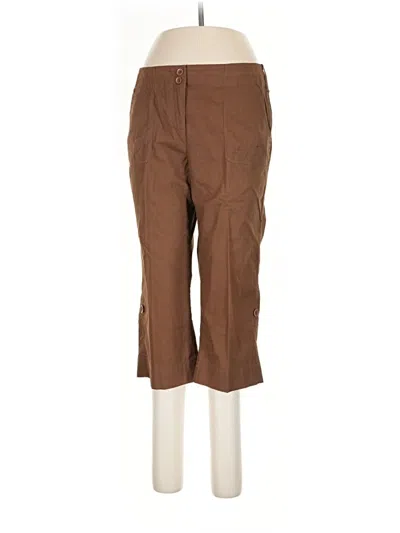 Pre-owned Liz & Co. Cargo Pants In Brown