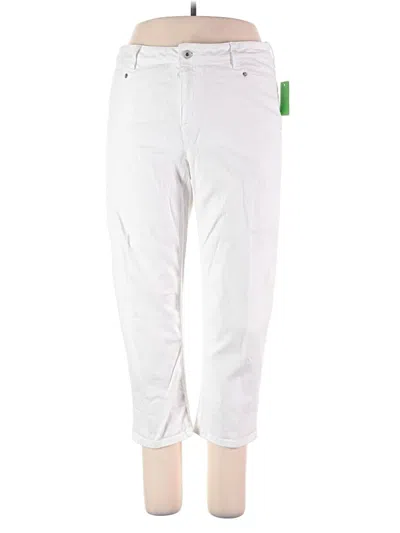 Pre-owned Liz & Co. Casual Pants In White