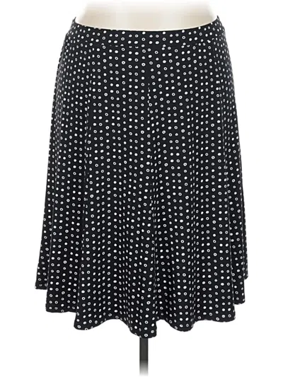 Pre-owned Liz & Co. Casual Skirt In Black