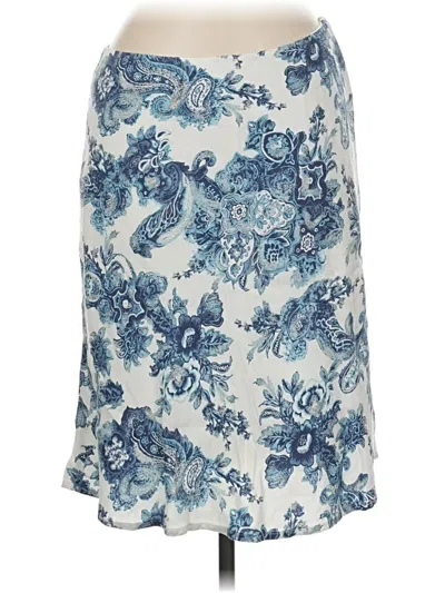 Pre-owned Liz & Co. Casual Skirt In Blue