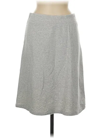 Pre-owned Liz & Co. Casual Skirt In Gray