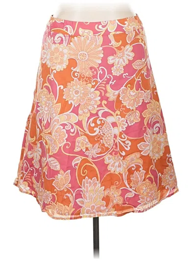Pre-owned Liz & Co. Casual Skirt In Orange