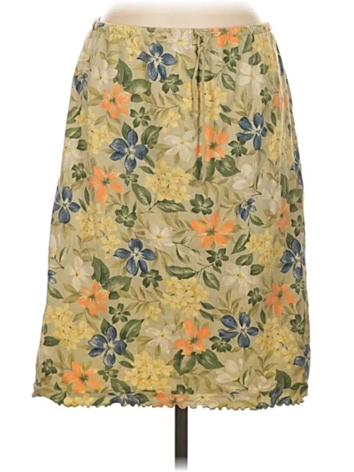 Pre-owned Liz & Co. Casual Skirt In Yellow