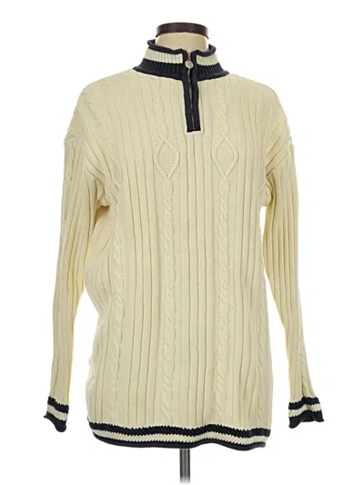 Pre-owned Liz & Co. Pullover Sweater In Ivory