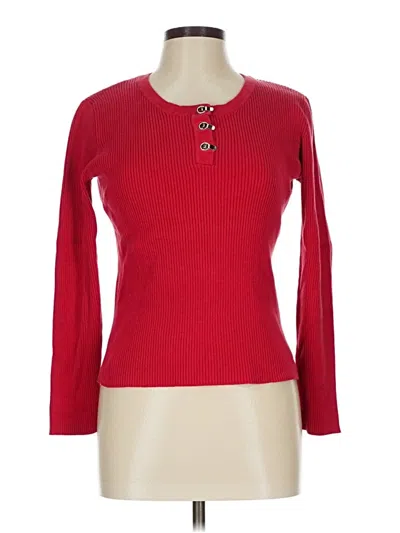 Pre-owned Liz & Co. Pullover Sweater In Red