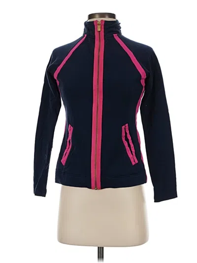 Pre-owned Liz & Co. Track Jacket In Blue