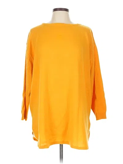 Pre-owned Liz & Me Pullover Sweater In Orange