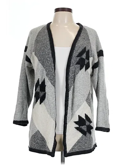 Pre-owned Liz Baker Cardigan Sweater In Gray