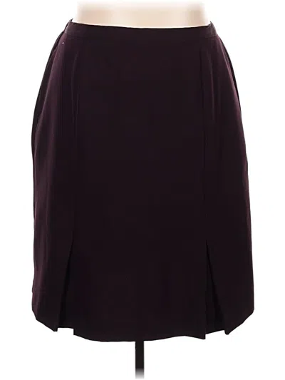 Pre-owned Liz Baker Formal Skirt In Burgundy