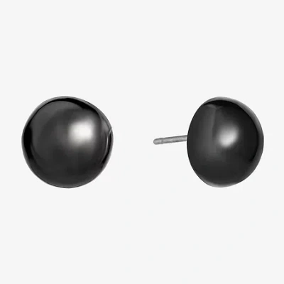 Liz Claiborne 11.8mm Stud Earrings In Black