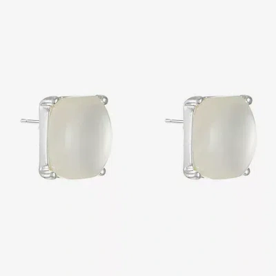 Liz Claiborne 12.4mm Stud Earrings In White