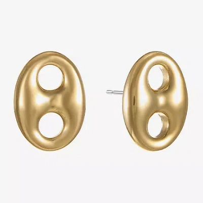 Liz Claiborne 15mm Stud Earrings In Yellow