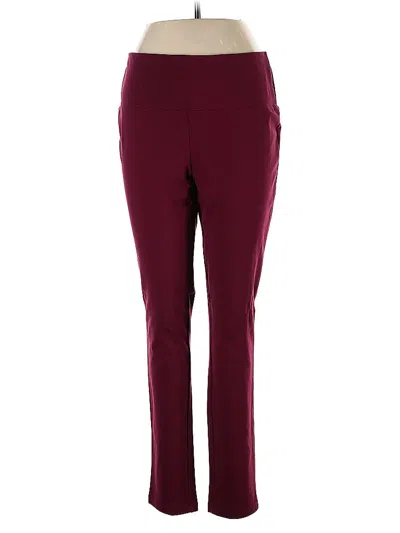 Pre-owned Liz Claiborne Active Pants In Burgundy