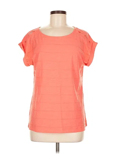 Pre-owned Liz Claiborne Active T-shirt In Orange