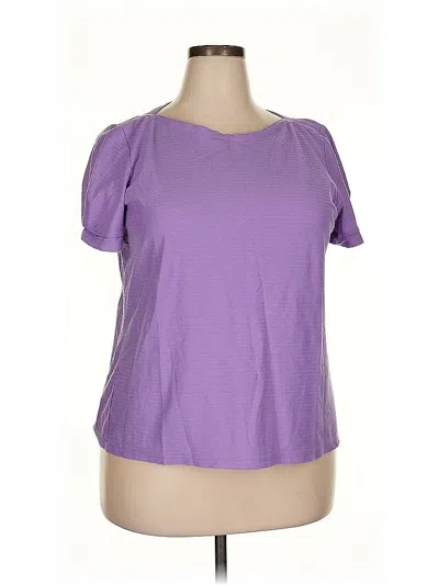 Pre-owned Liz Claiborne Active T-shirt In Purple