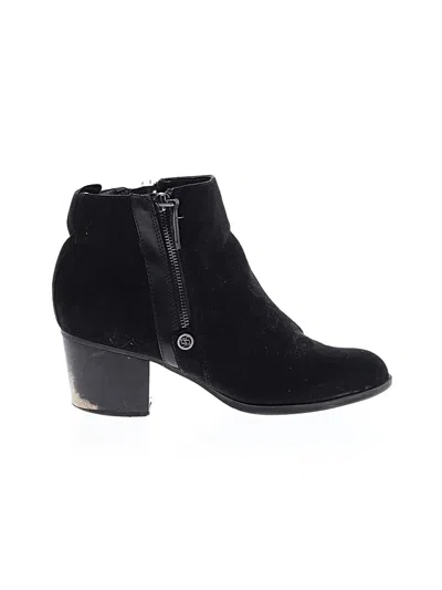 Pre-owned Liz Claiborne Ankle Boots In Black