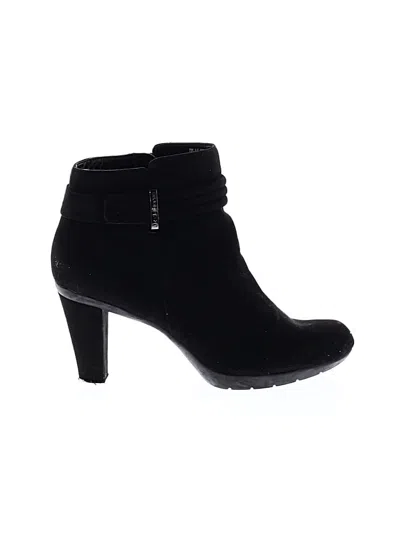 Pre-owned Liz Claiborne Ankle Boots In Black