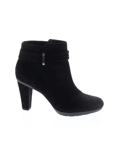 Pre-owned Liz Claiborne Ankle Boots In Black
