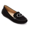 Liz Claiborne Antonia Womens Round Closed Toe Loafers In Black