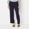 Liz Claiborne Audra Curvy Womens Tall Straight Mid Rise Trouser In Blue
