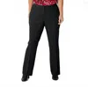 Liz Claiborne Audra Mid-rise Trouser Pants In Black In Black